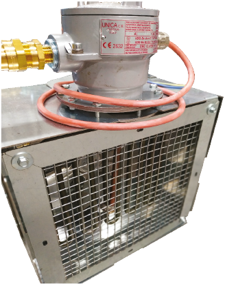 Ventilated convector heaters ATEX mod. TCV800